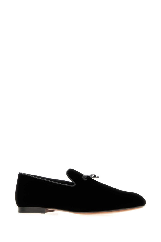 Black velvet loafers TOM FORD (J1680TVE009N)