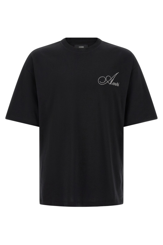 Crystal application t-shirt Black