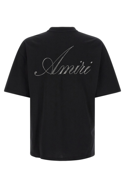 Crystal application t-shirt Black