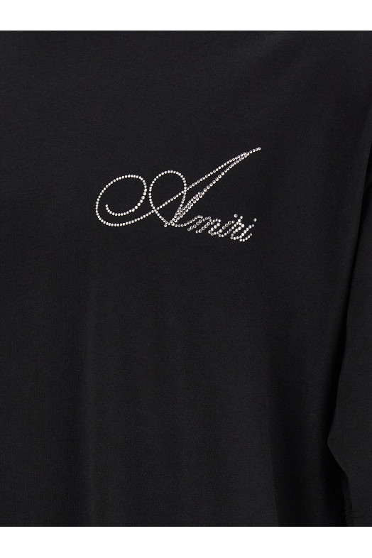 Crystal application t-shirt Black