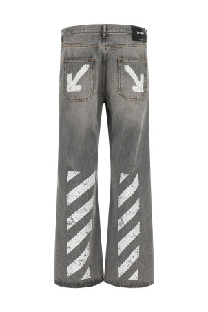 'Half Arrow Diag slim' jeans Gray