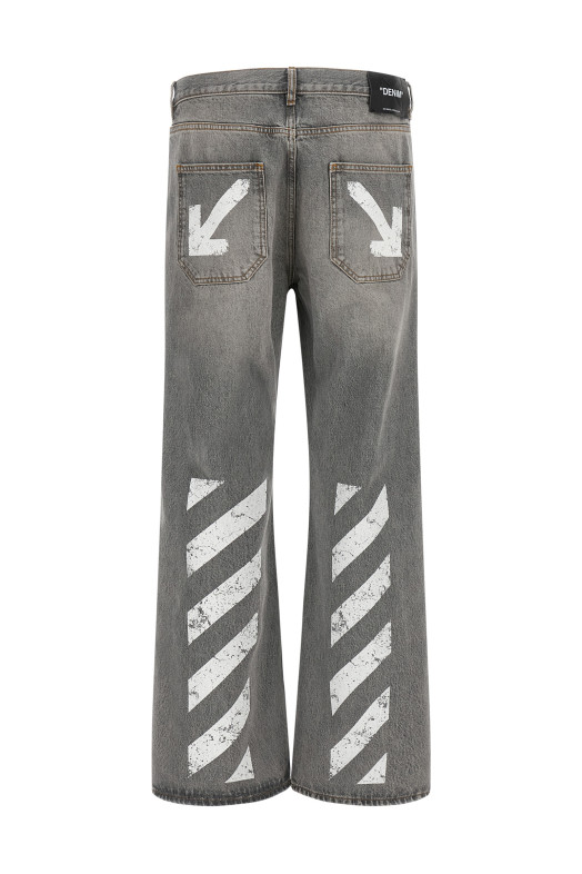 'Half Arrow Diag slim' jeans Gray