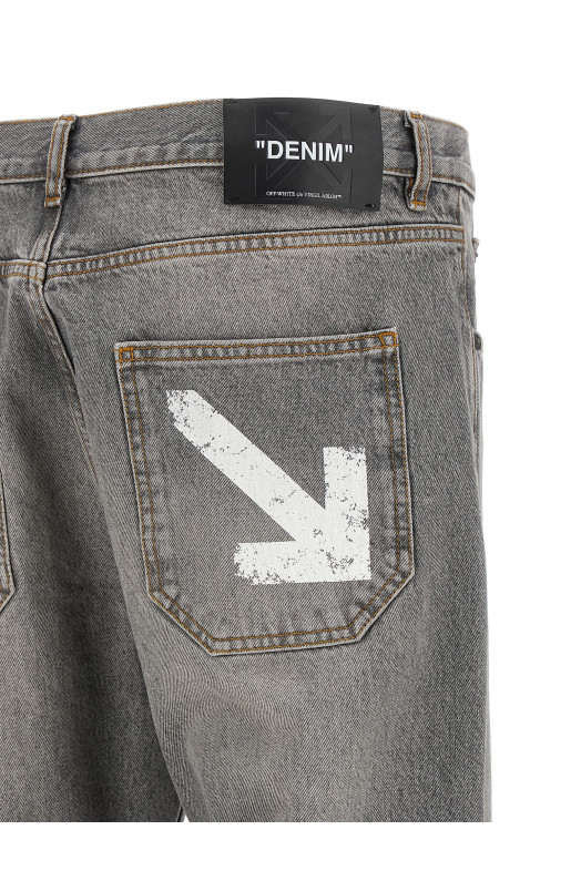 'Half Arrow Diag slim' jeans Gray