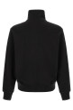 Cotton sweatshirt with half zip Black