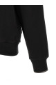 Cotton sweatshirt with half zip Black