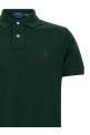 Бавовняна сорочка-поло з вишитим логотипом, зелена POLO RALPH LAUREN 710680784468