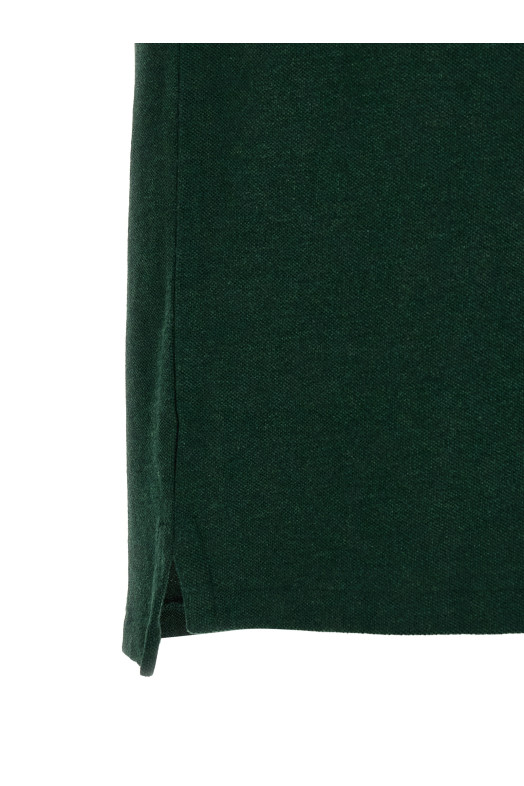 Бавовняна сорочка-поло з вишитим логотипом, зелена POLO RALPH LAUREN 710680784468