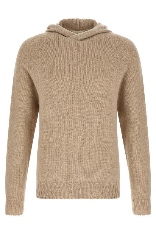 Hooded sweater Beige