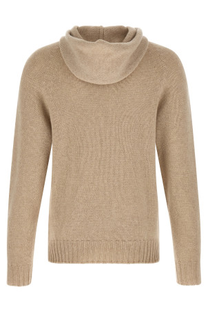Hooded sweater Beige