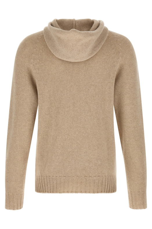 Hooded sweater Beige