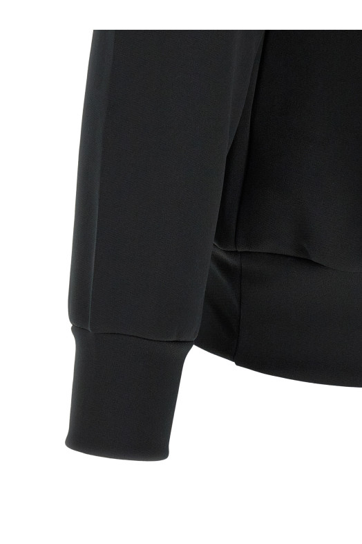 Heart patch hoodie Black