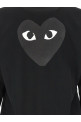 Heart patch hoodie Black