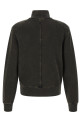 Buttoned turtleneck sweatshirt Black