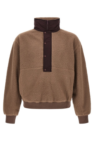 'System Half Zip Fleece ' fleece sweatshirt Brown
