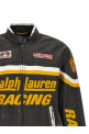 Шкіряна байкерська куртка з нашивкою, чорна POLO RALPH LAUREN 710B24664001