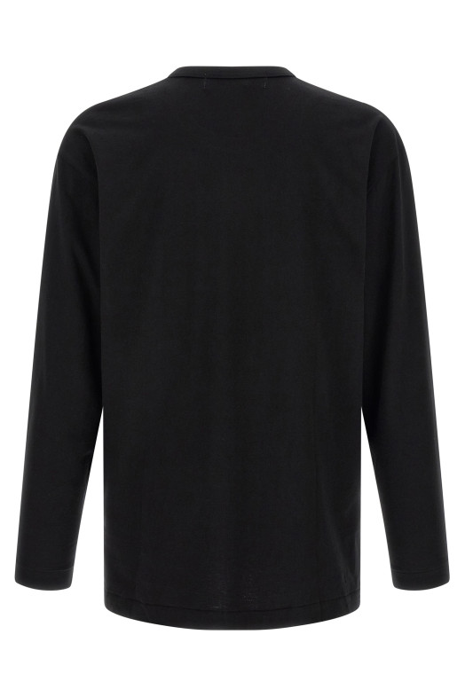 Heart patch long sleeve t-shirt  Black