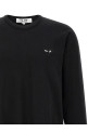 Heart patch long sleeve t-shirt  Black