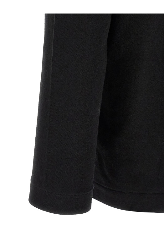 Heart patch long sleeve t-shirt  Black