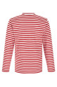Striped T-Shirt With Heart Patch White