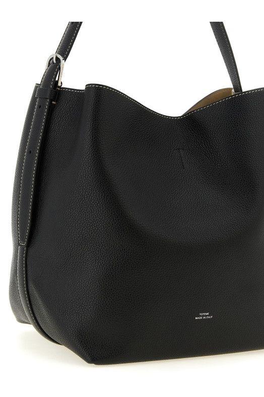 'Medium Belted Tote' shoulder bag Black