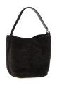 'Small Belted -suede Tote' handbag Black