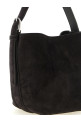 'Small Belted -suede Tote' handbag Black