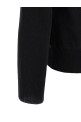 Wool cardigan with heart patch Black