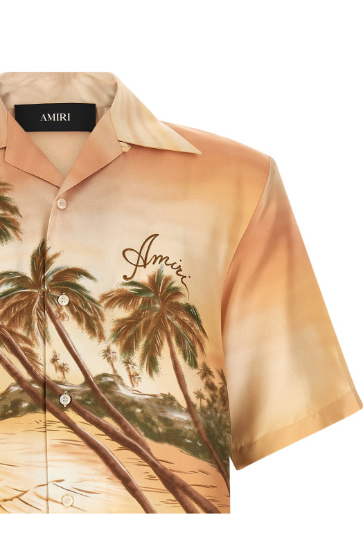 'Palms SE Camp' bowling shirt Multicolor