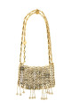 '1969' shoulder bag with fringes Gold