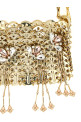'1969' shoulder bag with fringes Gold
