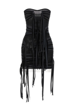 Ribbon dress Black