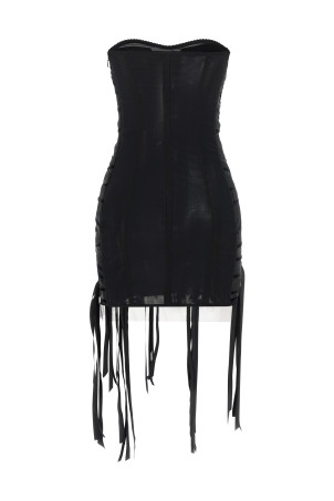 Ribbon dress Black