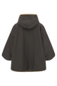 Reversible cape with hood Gray