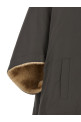 Reversible cape with hood Gray