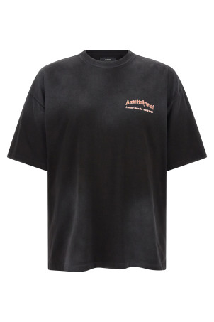 'Sunny Place Skate' Vintage Print T-Shirt Black