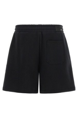 'Ma Core' print sweatshirt shorts  Black