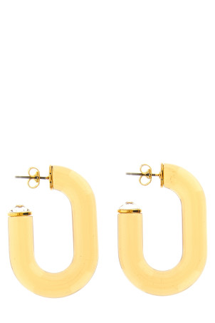 'Bo Resine' earrings with crystal detail Gold