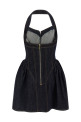 Джинсовое платье синего цвета SELF PORTRAIT AW26815SBLBLUEINDIGO