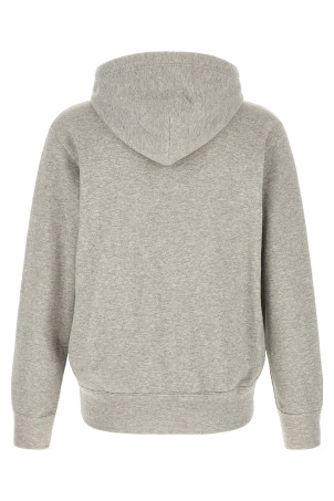 Hoodie with heart patch Gray