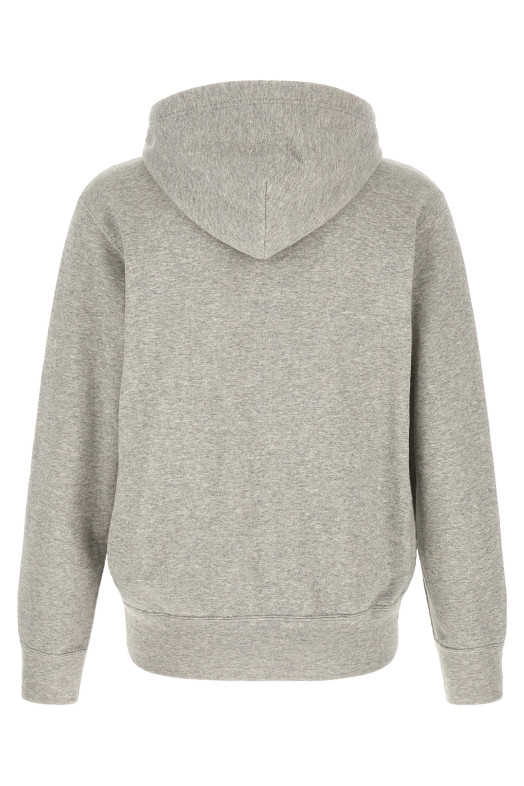 Hoodie with heart patch Gray