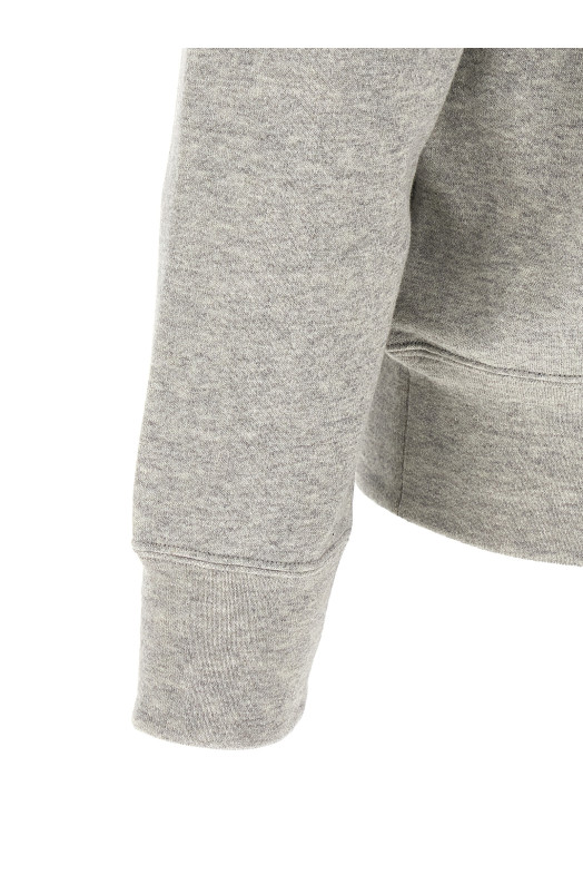Hoodie with heart patch Gray