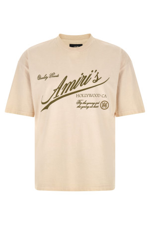 T-shirt with ' Cryst Qlty Goods Lj Skate' print Beige