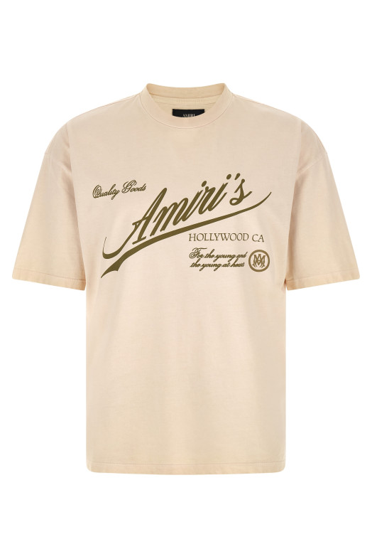 Футболка с надписью «Cryst Qlty Goods Lj Skate», бежевого цвета AMTOJR1194271