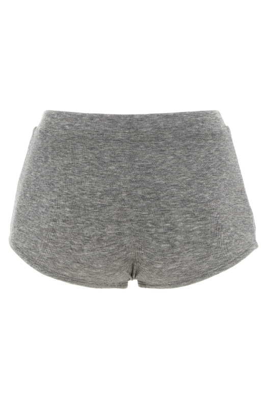 'Booty' Button Shorts Gray
