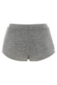 'Booty' Button Shorts Gray