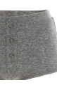 'Booty' Button Shorts Gray