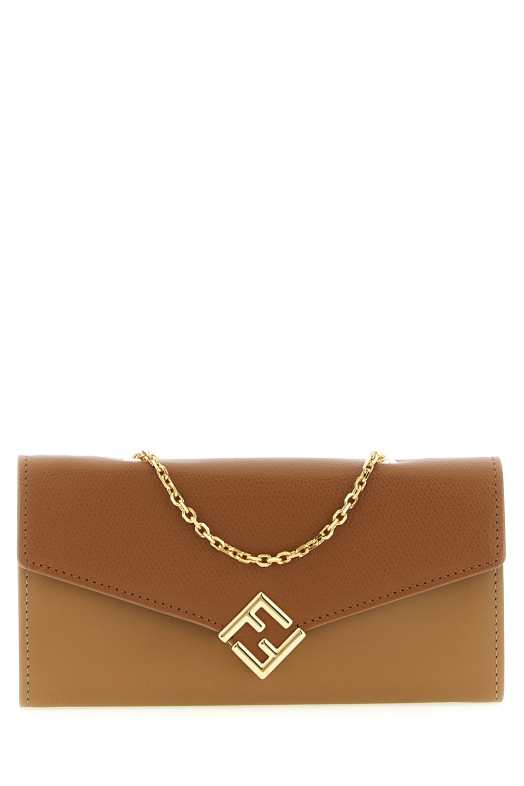 'FF Diamonds' wallet on chain Brown