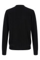 Wool cardigan with heart patch Black