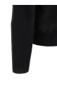 Wool cardigan with heart patch Black
