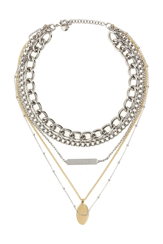 Серебряное колье «Collier 5 Rangs» 26HBB0553MET983M042